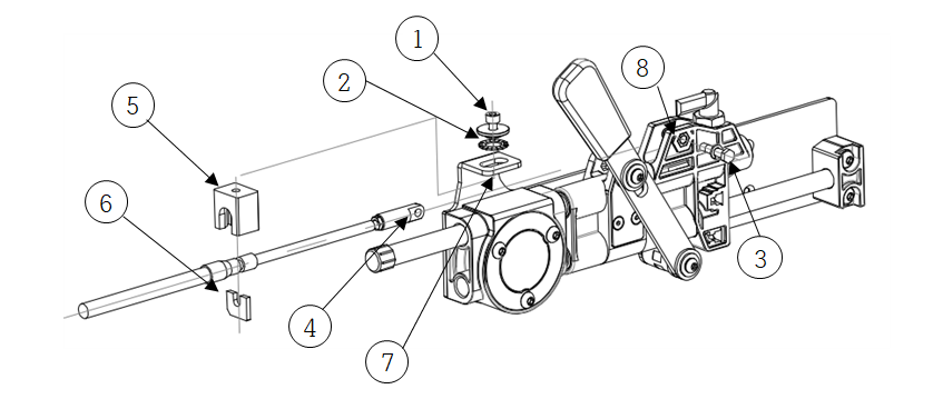 installation pushpull cable